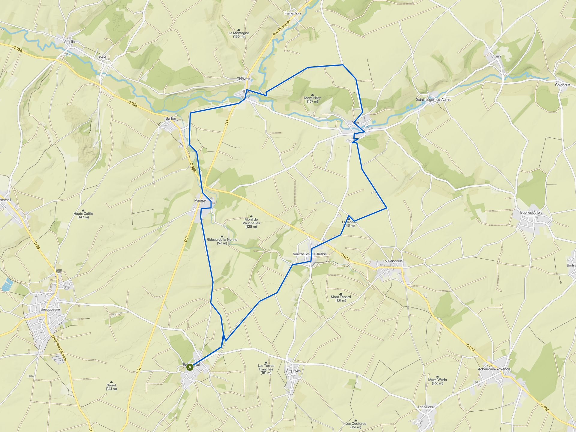 Les meilleurs parcours vélo sans trafic autour de Terramesnil | Komoot